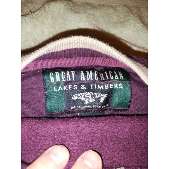 Saint Andrews XL Purple Sweatshirt By Great American Lakes And Timbers - Picture 3 of 5